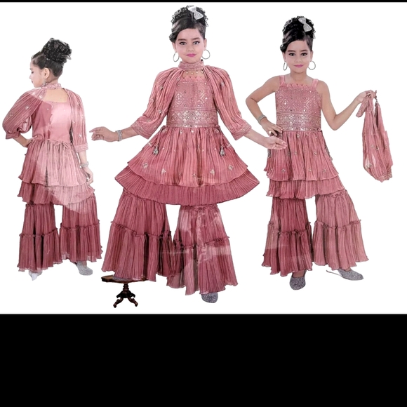 Girls Indian Ethnic Palazzo Suit - Picture 1 of 1